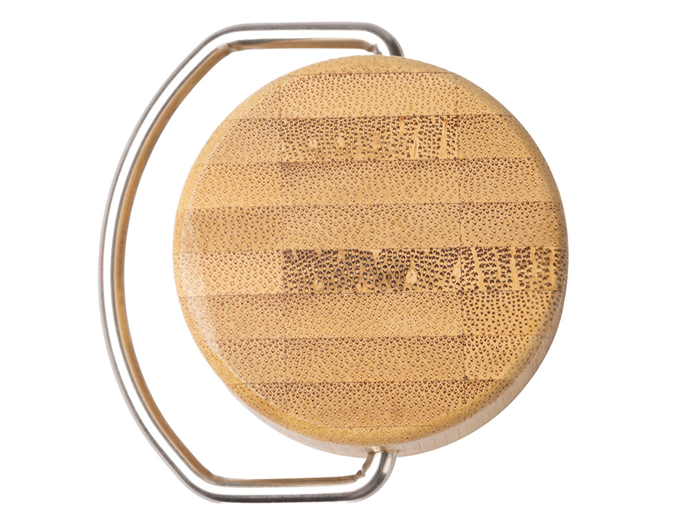 Термобутылка Нобук с бамбуковой крышкой, 500 мл (белый)  (Изображение 5)