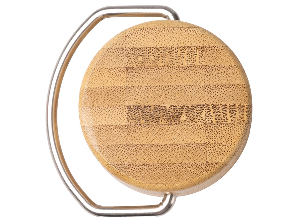 Термобутылка Нобук с бамбуковой крышкой, 500 мл (темно-зеленый)  (Изображение 2)