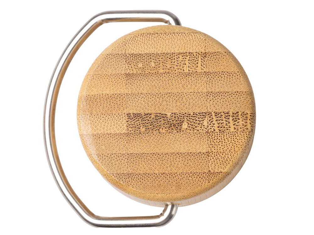 Термобутылка Нобук с бамбуковой крышкой, 500 мл (серый)  (Изображение 2)