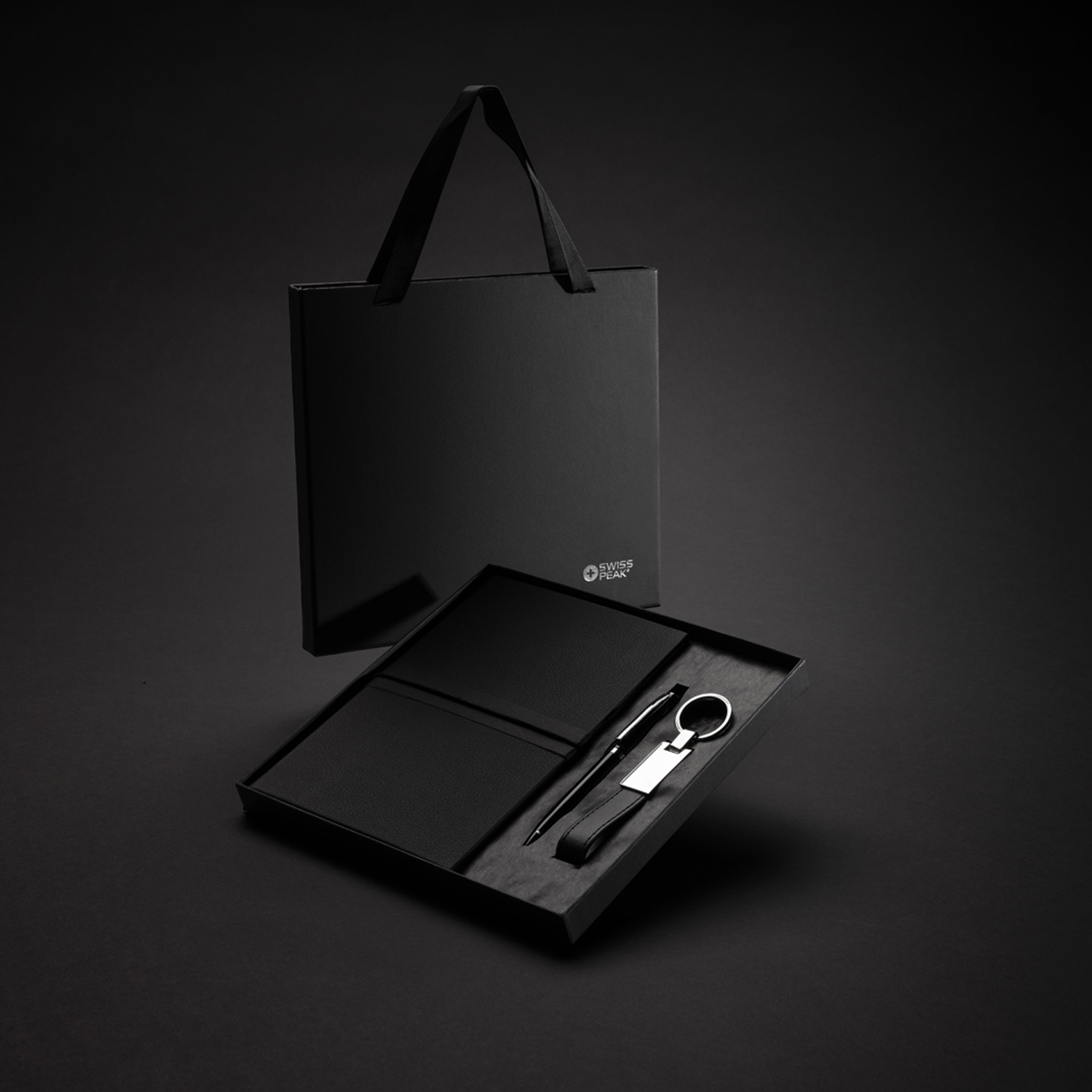 Блокнот Swiss Peak в комплекте с ручкой и брелком (Изображение 7)
