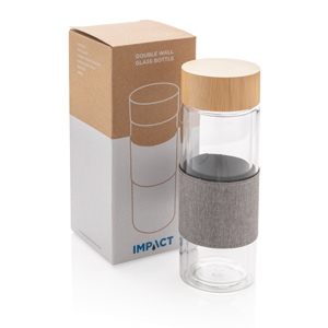 Бутылка Impact с двойными стенками из боросиликатного стекла, 360 мл (Изображение 2)