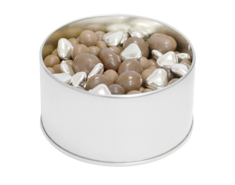 Коробка круглая, малая, серебристая (Изображение 4)