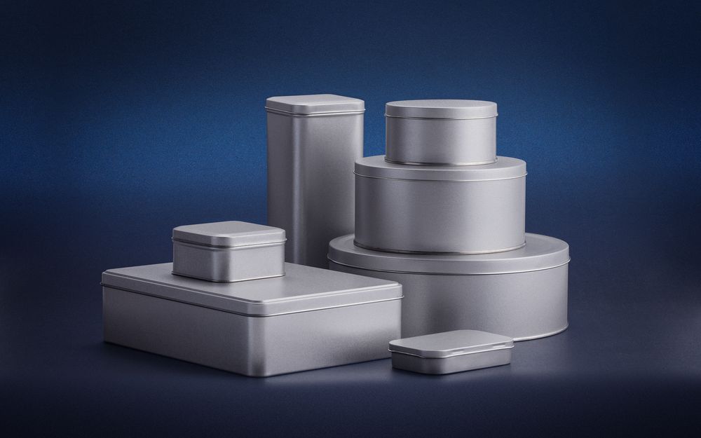 Коробка круглая, малая, серебристая (Изображение 7)