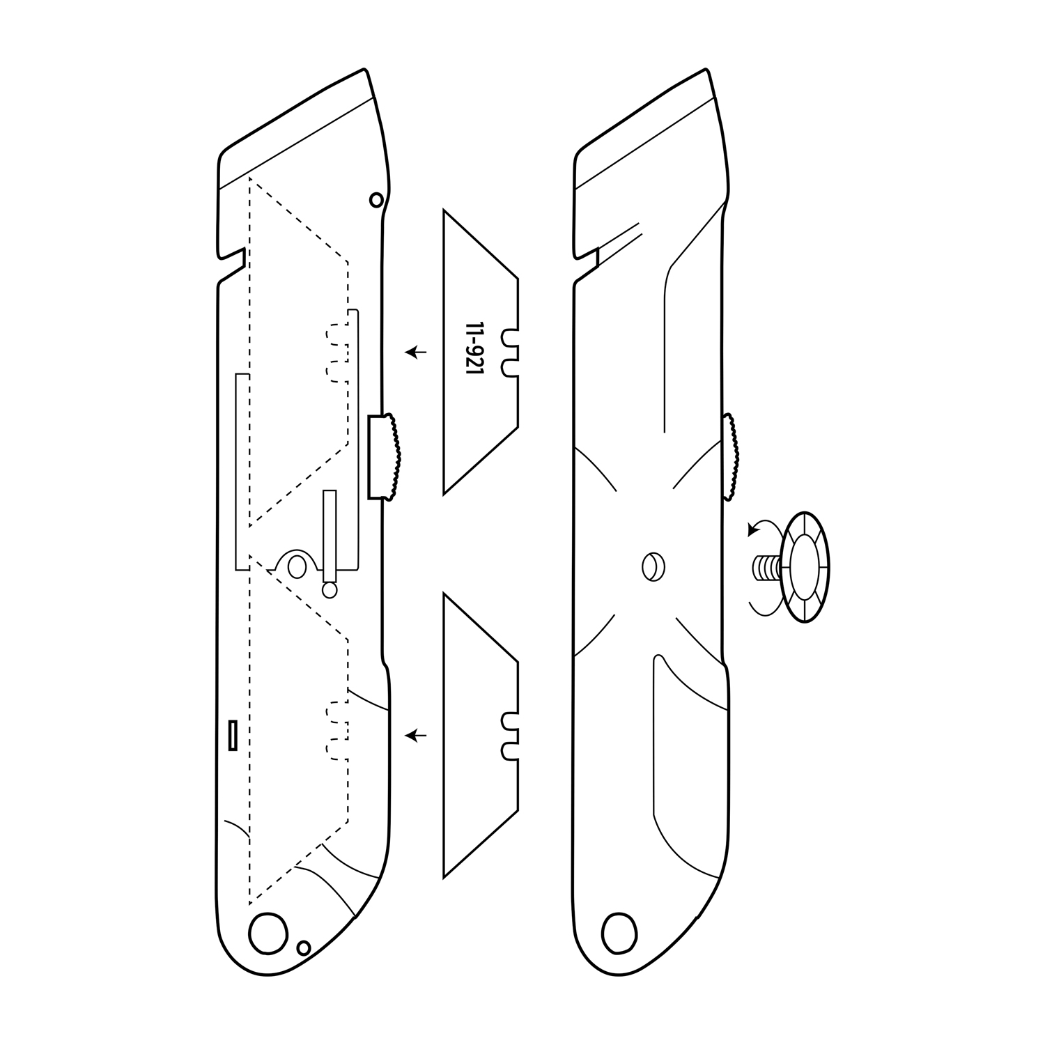 Безопасный строительный нож из цинкового сплава (Изображение 8)