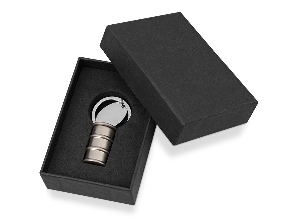 Брелок с шильдом с потайным отделением для витаминов, серебристый (Изображение 3)