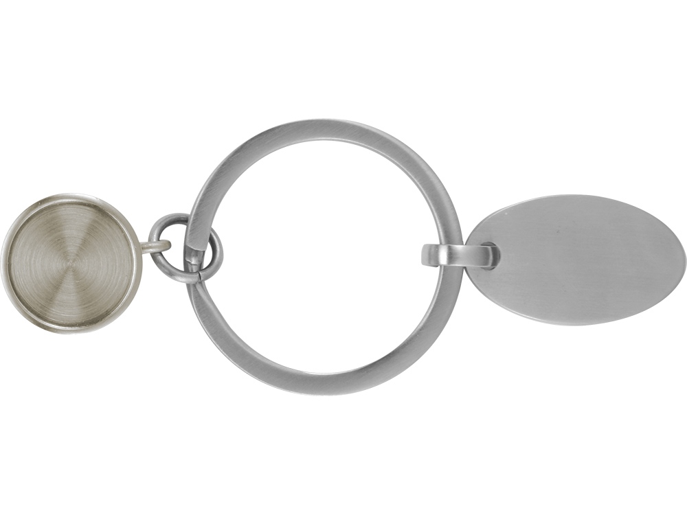 Брелок с шильдом с потайным отделением для витаминов, серебристый (Изображение 4)