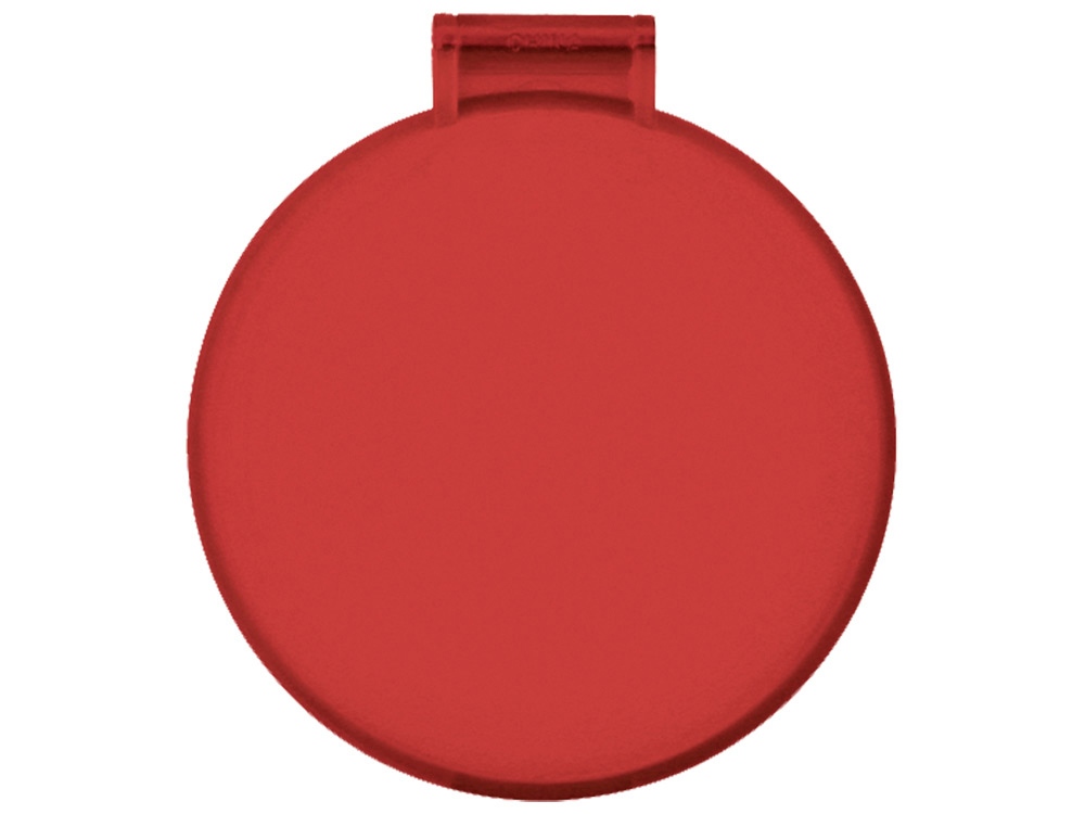 Карманное косметическое зеркало Красотка (красный)  (Изображение 3)