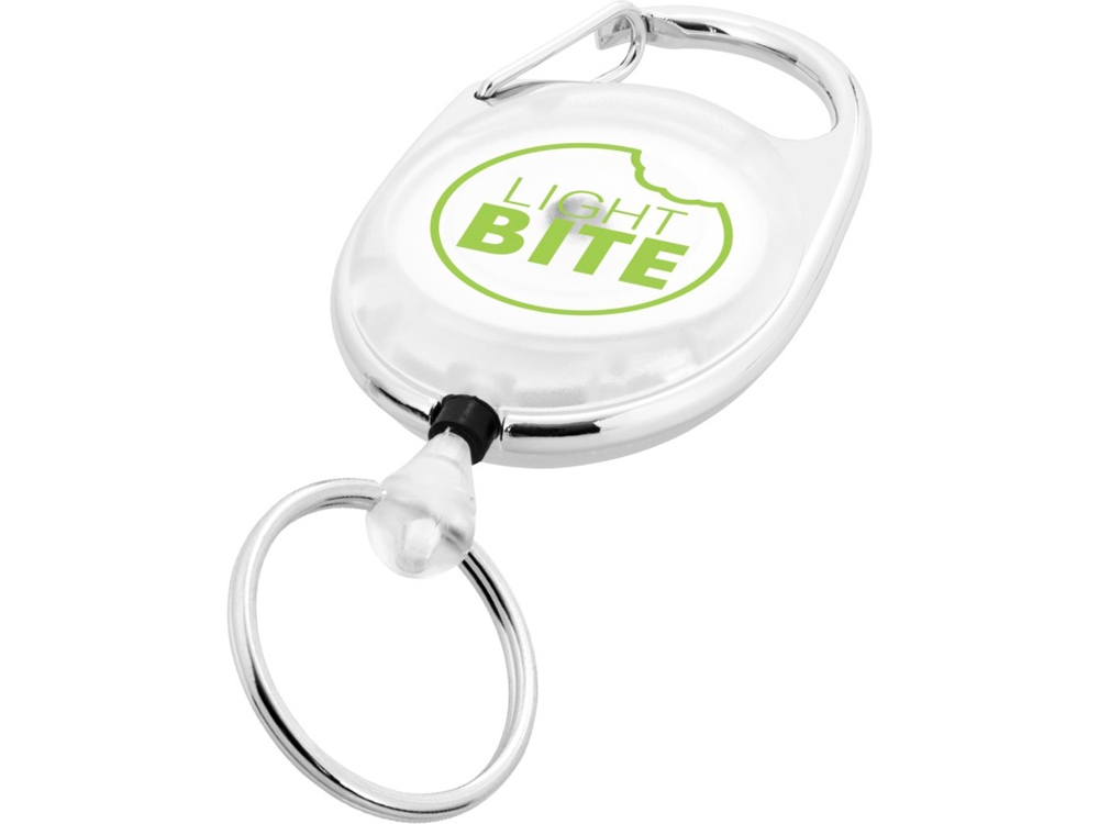 Брелок с роликом Gerlos (белый прозрачный)  (Изображение 4)