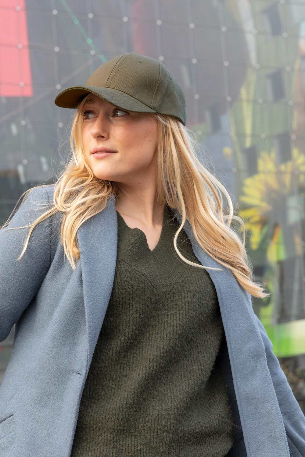 Бейсболка Impact из переработанного хлопка AWARE™, 6 клиньев, 280 г/м2 (Изображение 5)