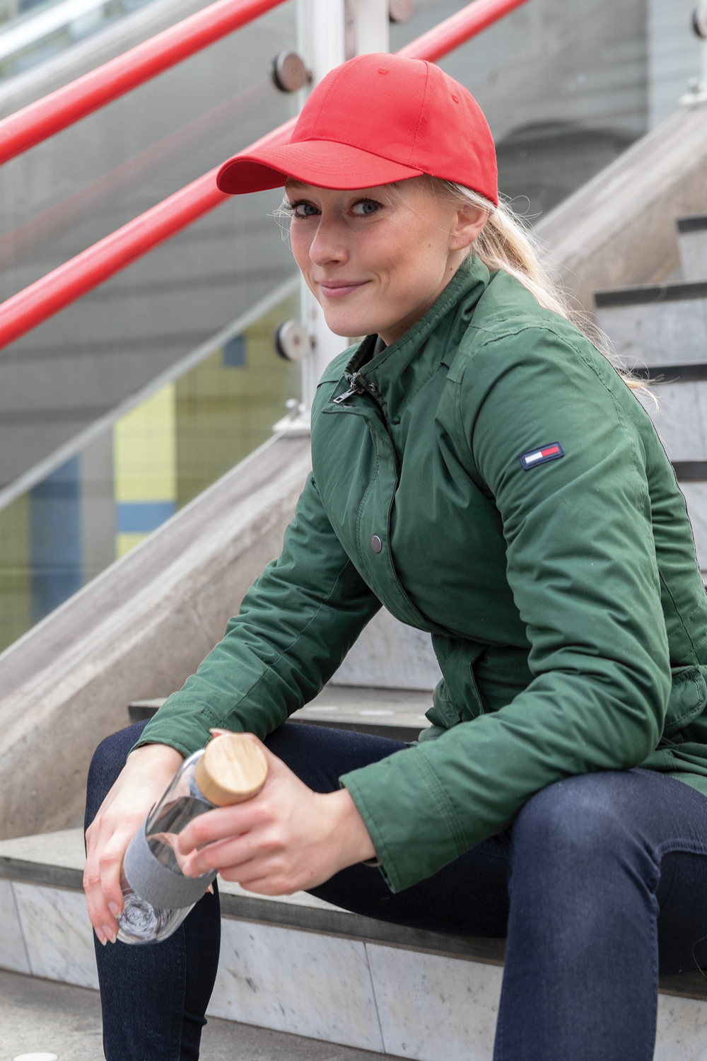 Бейсболка Impact из переработанного хлопка AWARE™, 6 клиньев, 280 г/м2 (Изображение 5)