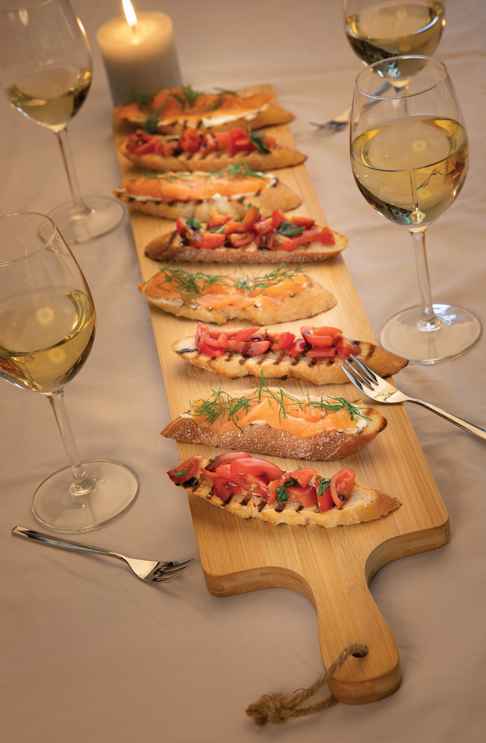 Большая сервировочная доска из бамбука Ukiyo (Изображение 5)