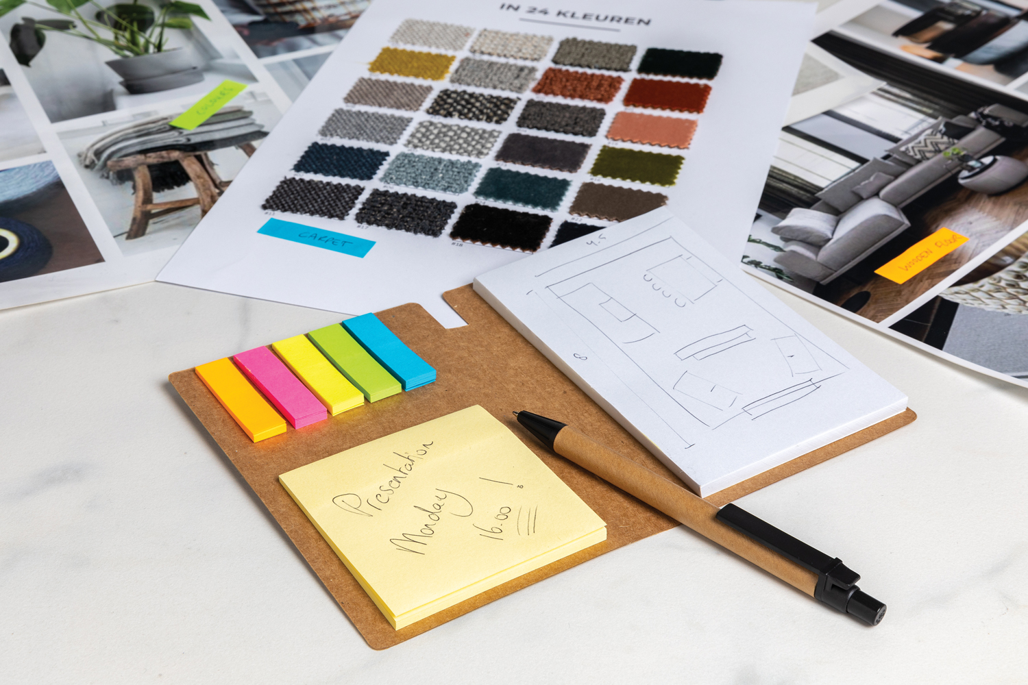 Набор для заметок Kraft с ручкой, А6 (Изображение 4)