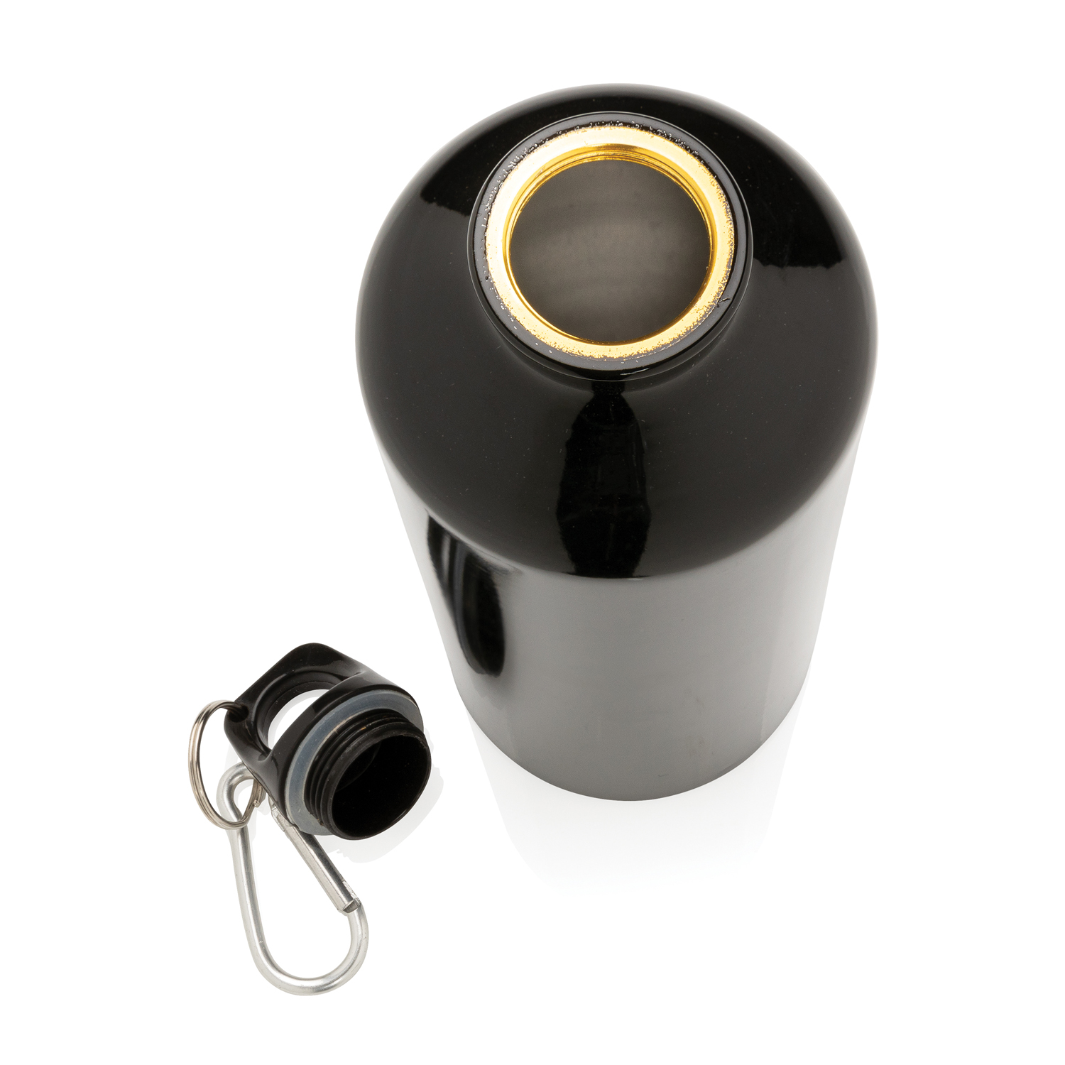 Алюминиевая бутылка для воды XL с карабином (Изображение 8)