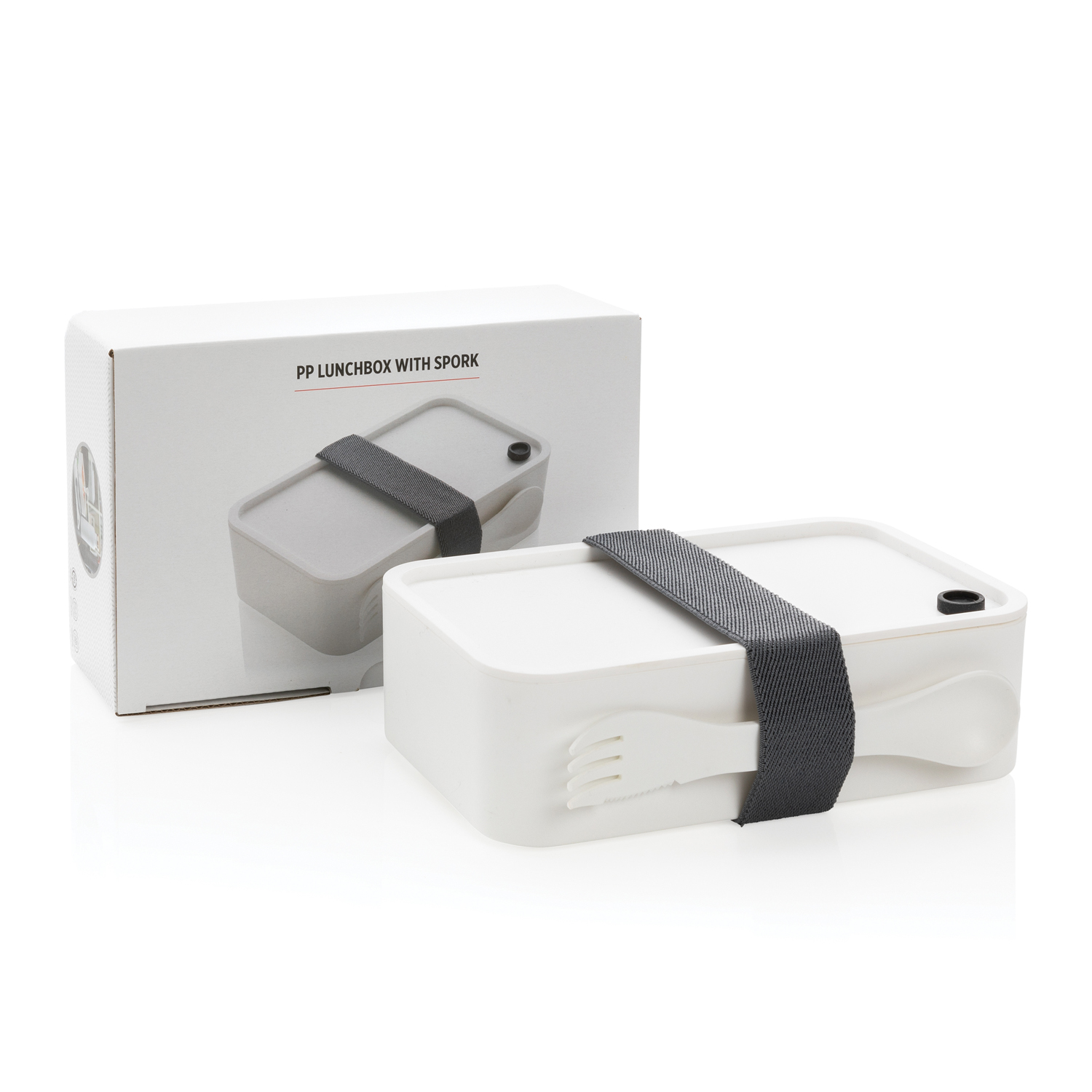 Контейнер для еды со столовым прибором из PP (Изображение 2)