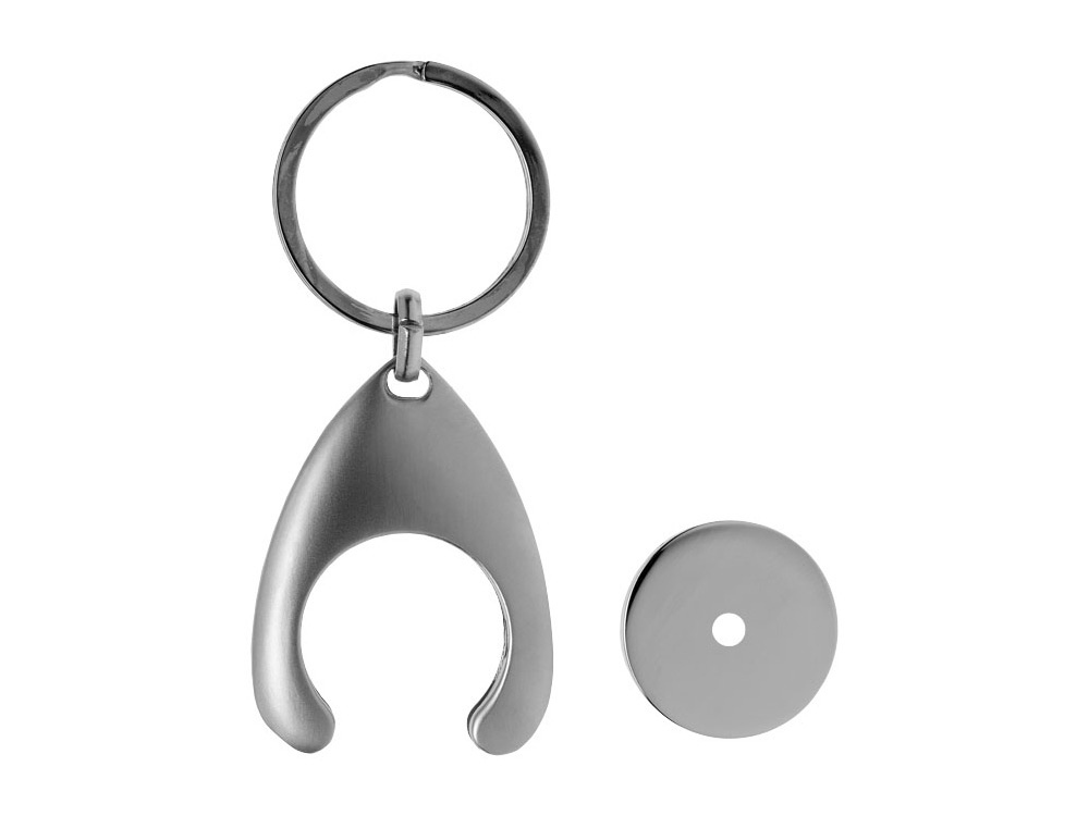 Брелок-монетница Haig, серебристый (Изображение 3)