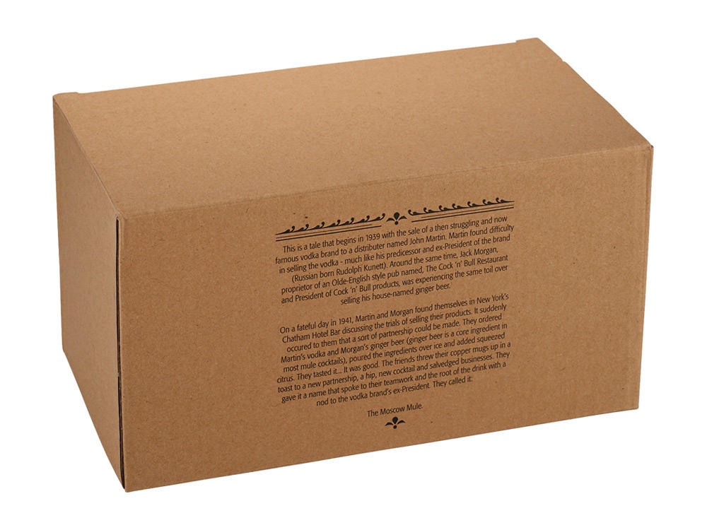 Набор кружек для коктейля с рецептом Moscow mule (Изображение 5)