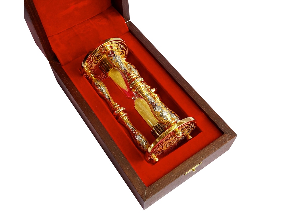 Песочные часы Золотой песок, золотистый (Изображение 4)