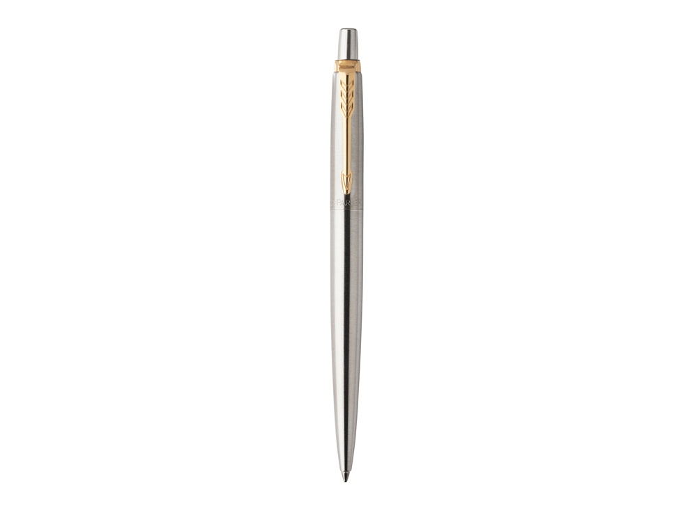 Ручка шариковая Parker Jotter Core Stainless Steel GT (золотистый/серебристый)  (Изображение 2)