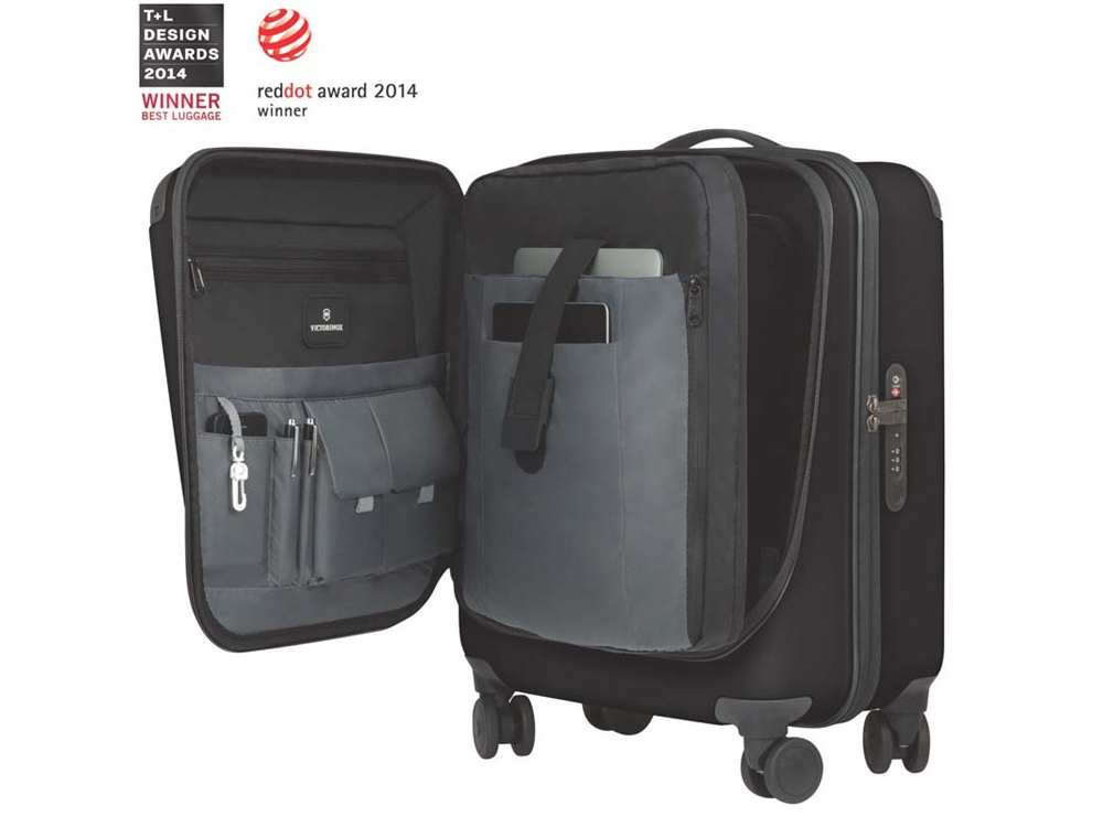 Чемодан VICTORINOX Spectra™ Dual-Access 2.0, чёрный, поликарбонат Bayer, 42x25x55 см, 37 л (Изображение 4)