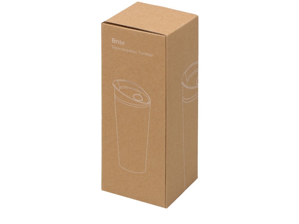 Термокружка Brite (синий/белый)  (Изображение 4)