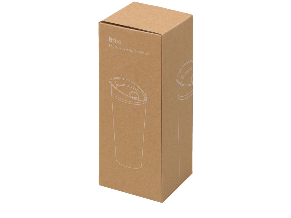Термокружка Brite (черный/белый)  (Изображение 4)