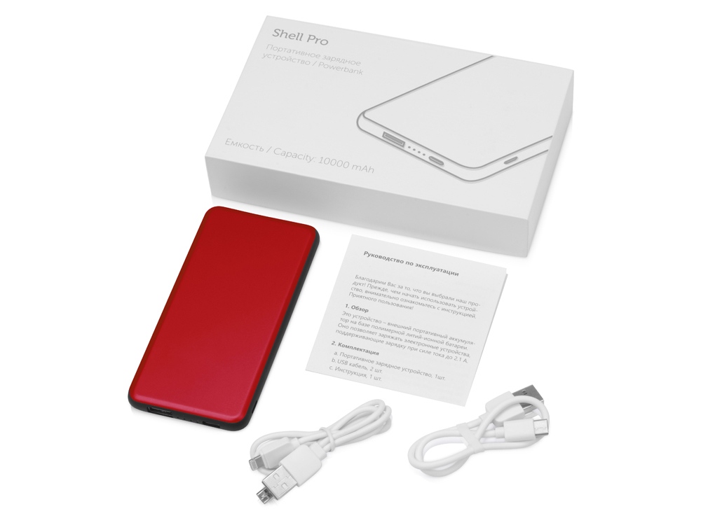 Внешний аккумулятор Shell Pro, 10000 mAh (Изображение 7)