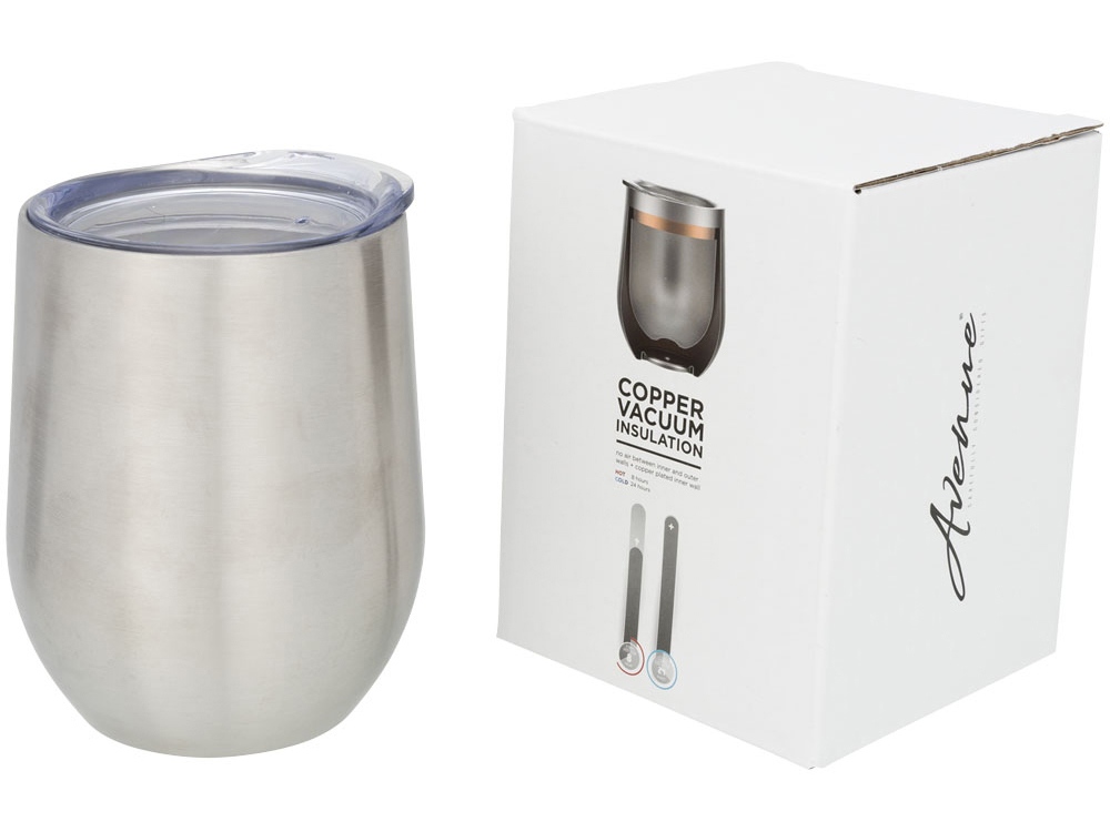 Вакуумная термокружка Corzo Copper (серебристый)  (Изображение 1)