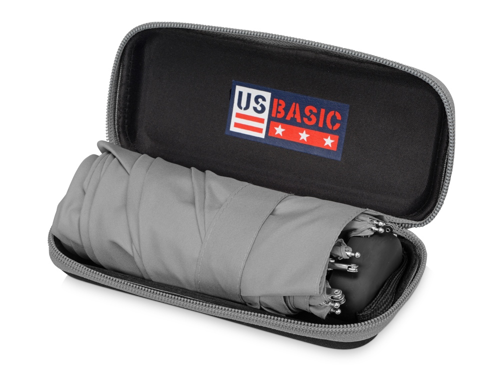 Зонт складной Frisco в футляре (серый) 