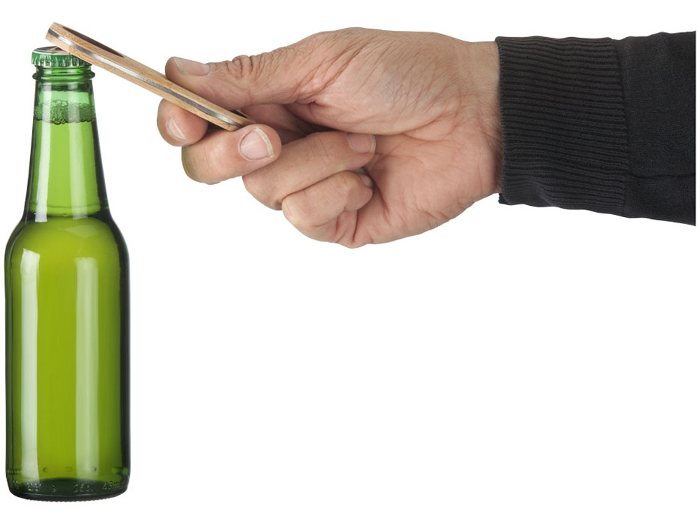 Бамбуковая открывалка для бутылок Barron, дерево (Изображение 4)