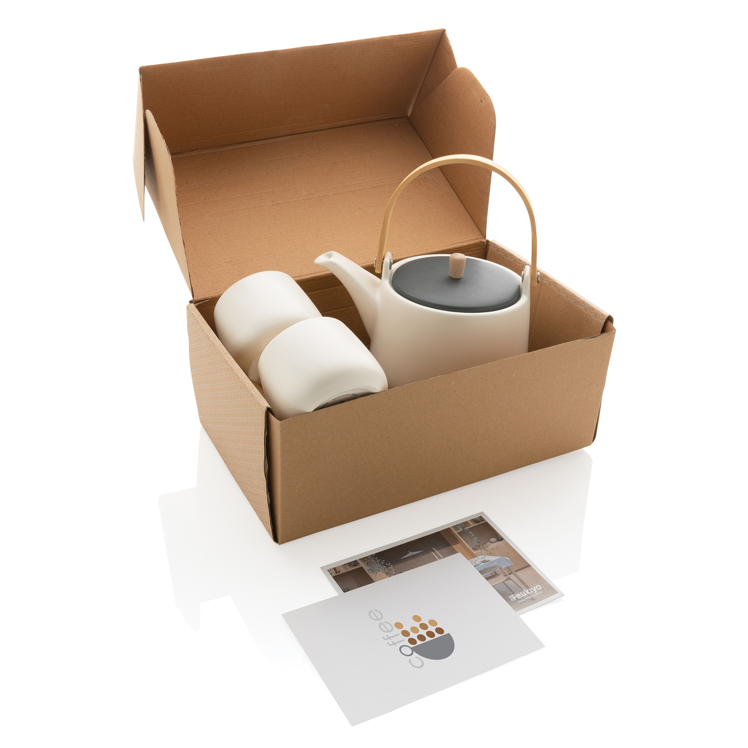 Набор керамический чайник Ukiyo с чашками (Изображение 4)