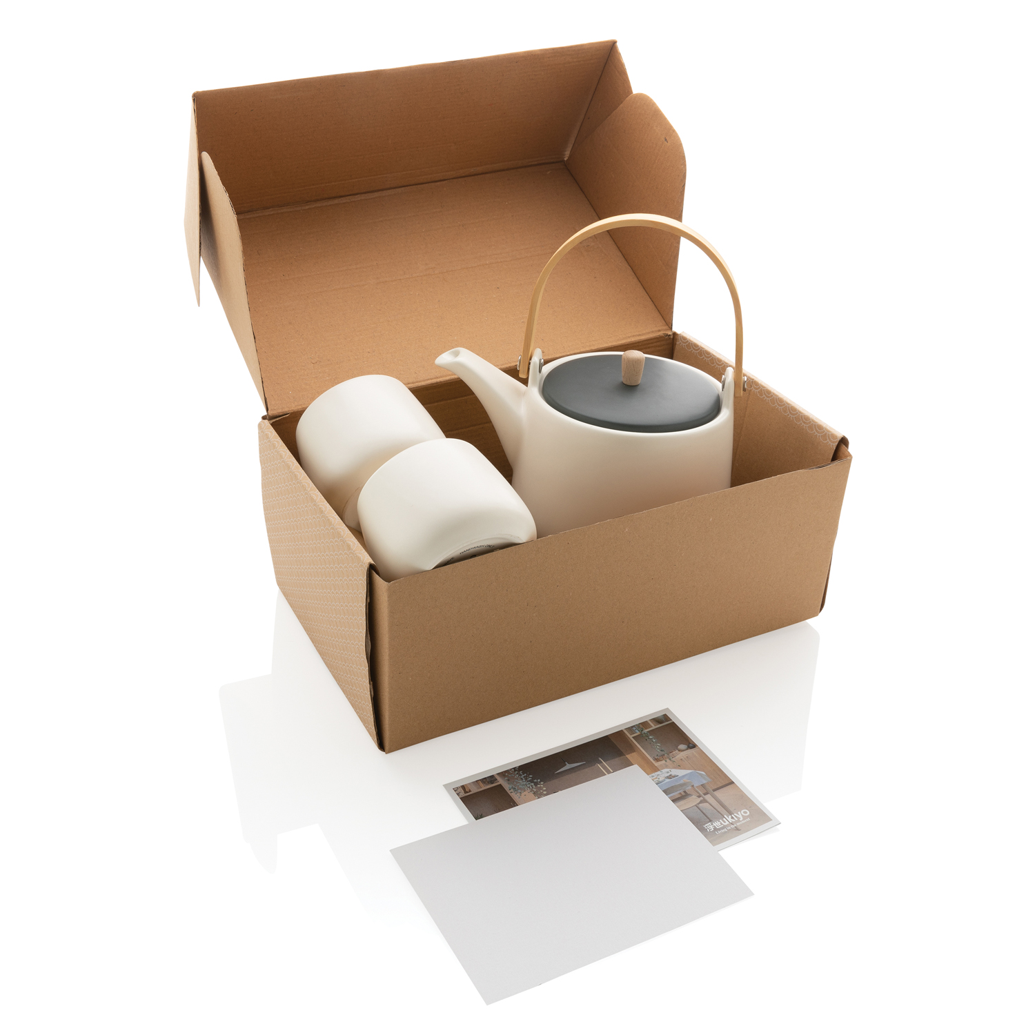 Набор керамический чайник Ukiyo с чашками (Изображение 12)