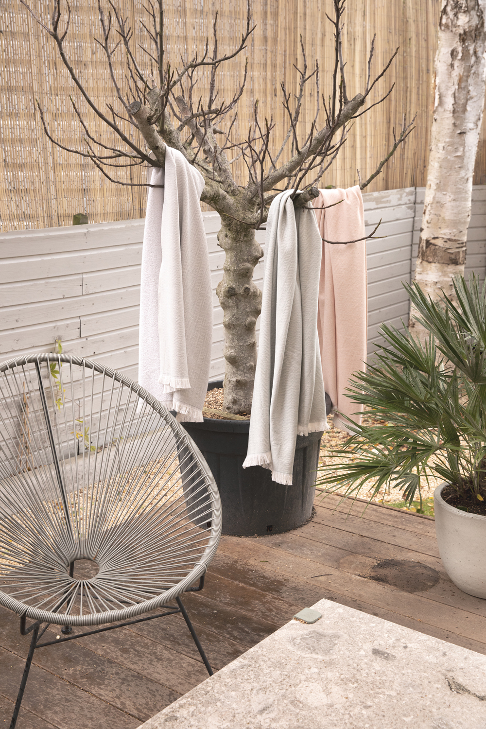 Накидка Ukiyo Hisako из хлопка AWARE™, 100x180 см (Изображение 3)