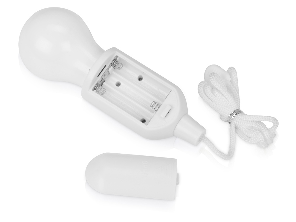 Портативная лампа на шнурке Pulli, белый (Изображение 6)