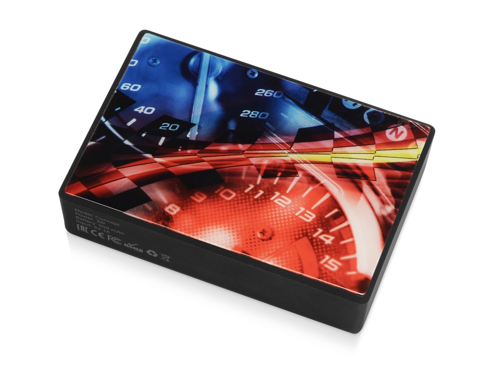 Портативная колонка Concept с полноцетной печатью, черный (Изображение 10)