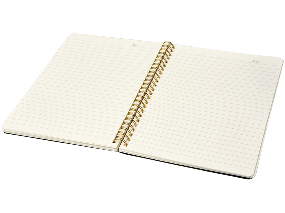 Дневник Spiraly формата A5 из искусственной кожи, серый (Изображение 4)