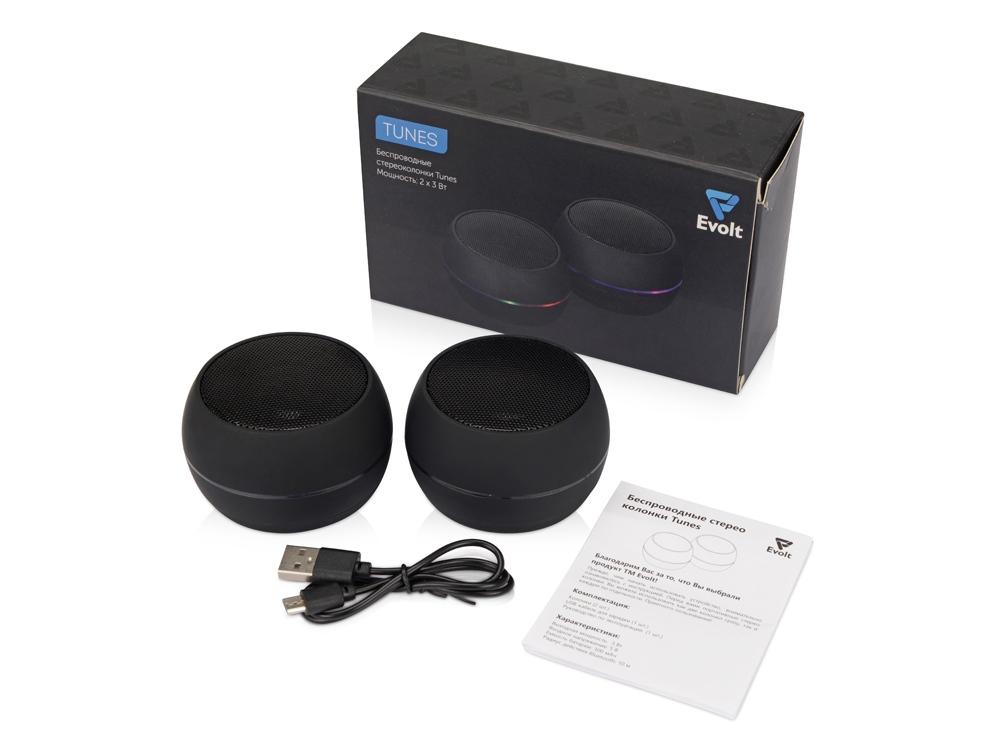 Портативные стереоколонки Tunes Evolt (Изображение 4)