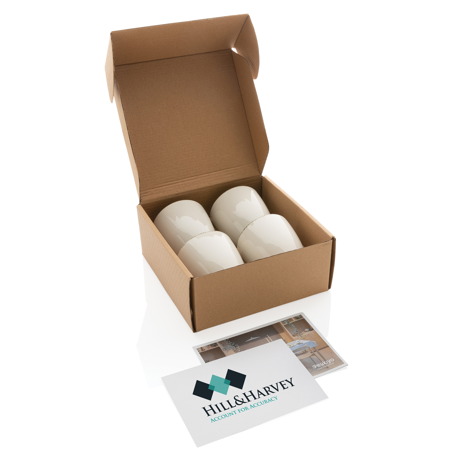 Набор керамических чашек Ukiyo, 4 шт. (Изображение 4)