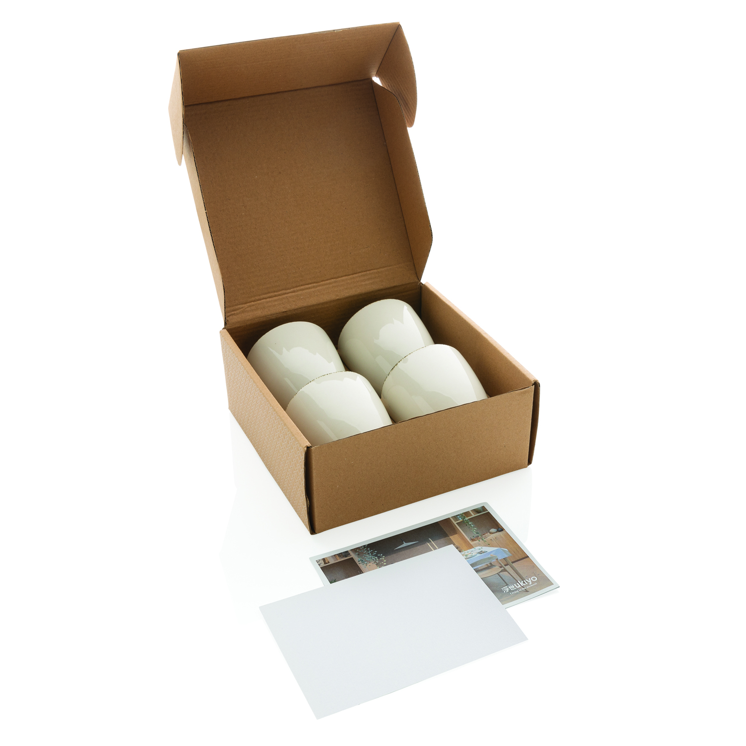 Набор керамических чашек Ukiyo, 4 шт. (Изображение 7)