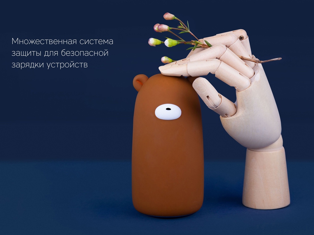 Внешний аккумулятор NEO Teddy, 10000mAh (коричневый)  (Изображение 8)