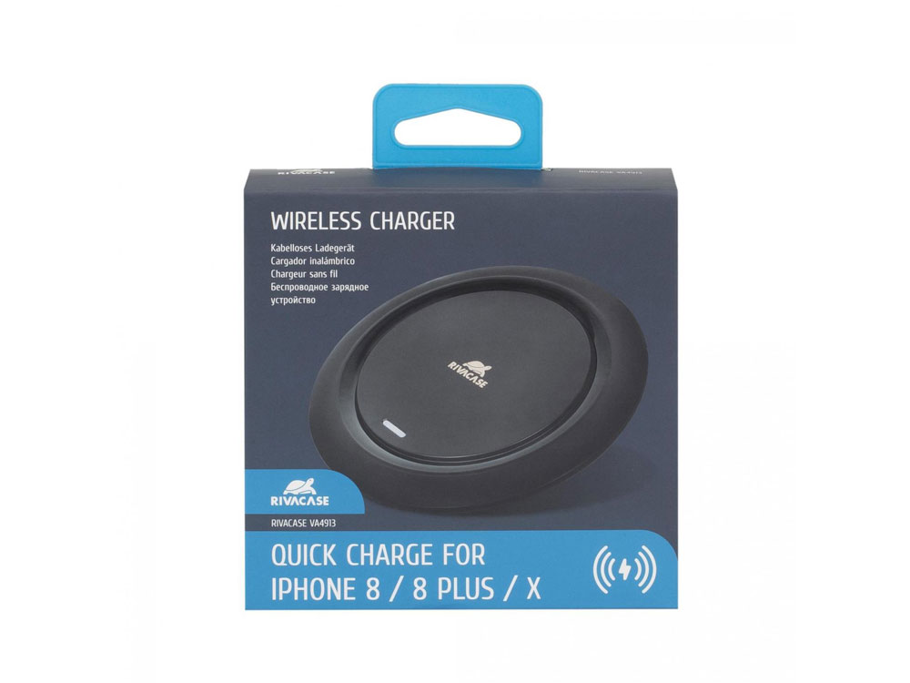 Беспроводное зарядное устройство VA4913, 10 Вт, черный (Изображение 4)