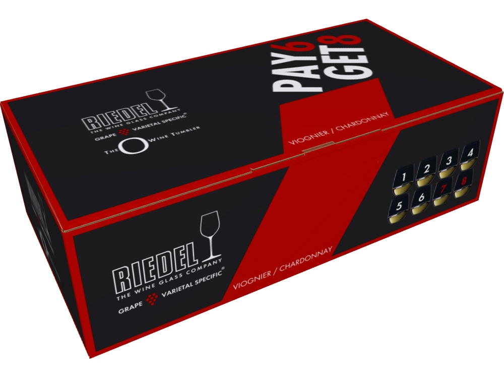 Набор бокалов Viogner/ Chardonnay, 320мл. Riedel, 8шт (Изображение 3)