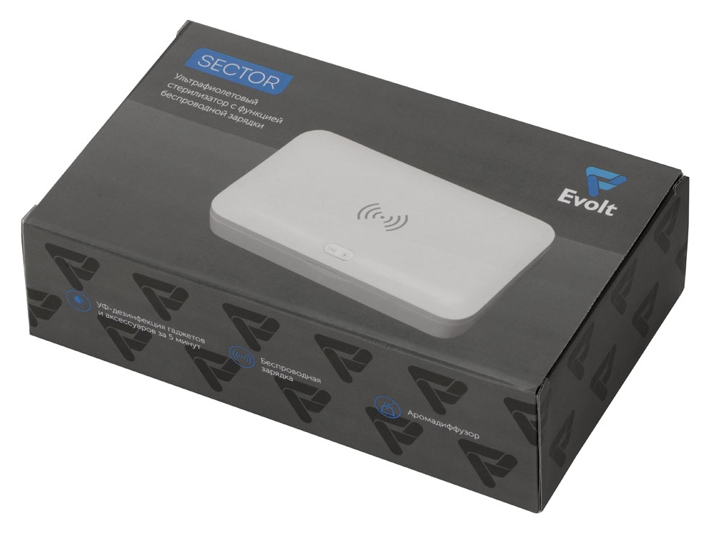 УФ-стерилизатор c функцией беспроводной зарядки Sector (Изображение 11)