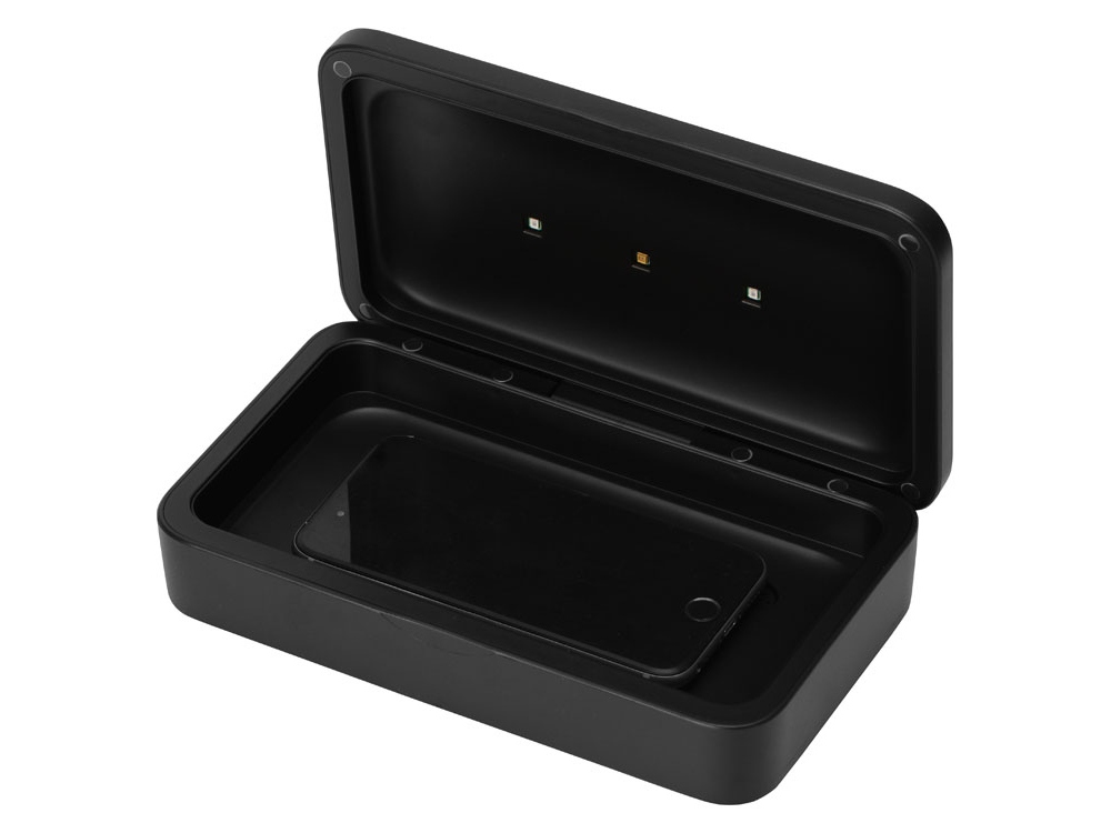 УФ-стерилизатор c функцией беспроводной зарядки Sector (черный)  (Изображение 3)