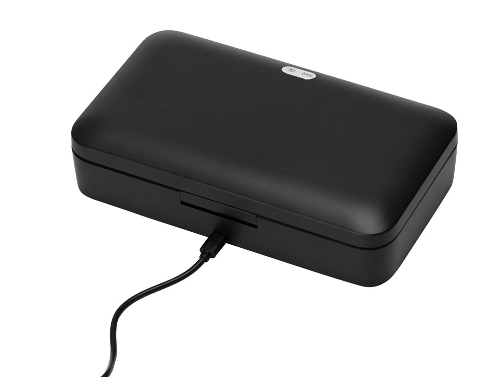 УФ-стерилизатор c функцией беспроводной зарядки Sector (черный)  (Изображение 5)