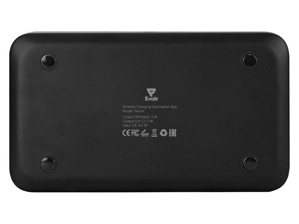 УФ-стерилизатор c функцией беспроводной зарядки Sector (черный)  (Изображение 9)