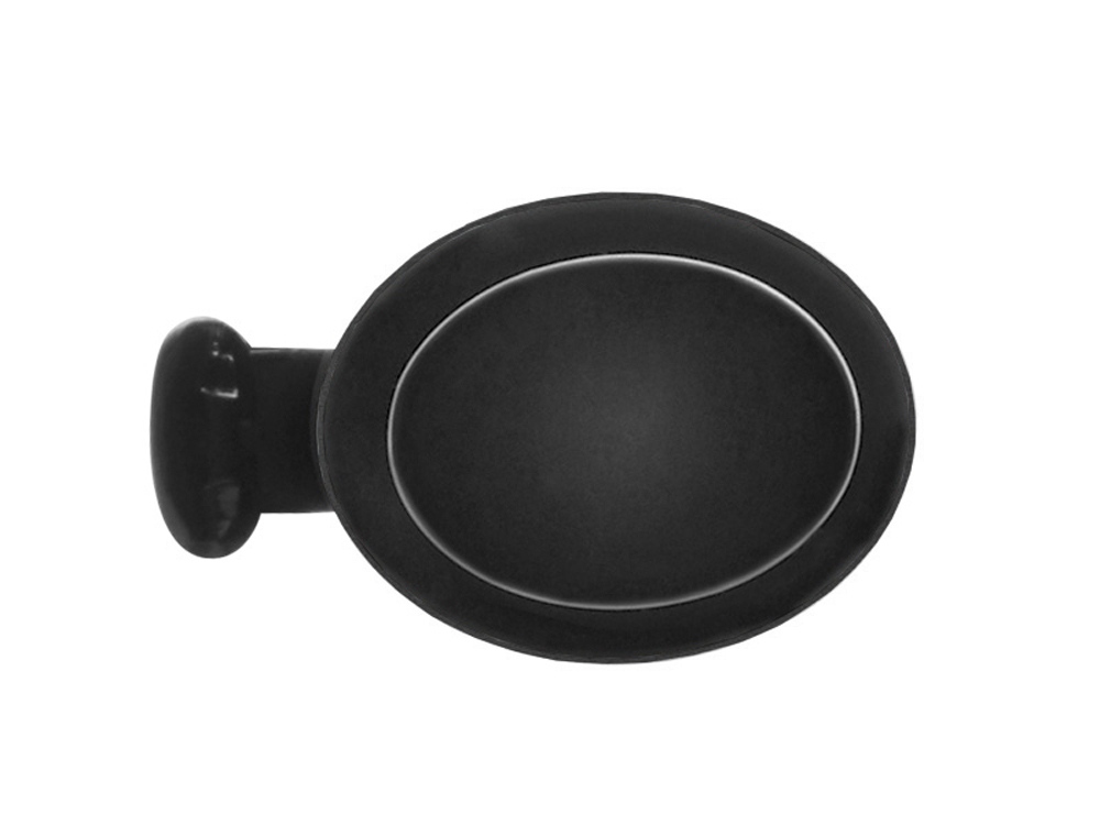 Металлическая шариковая ручка Ellipse gum soft touch с зеркальной гравировкой (черный)  (Изображение 2)