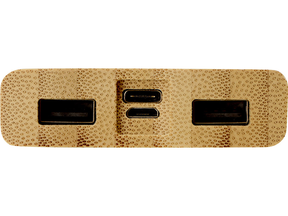 Внешний беспроводной аккумулятор из бамбука Bamboo Air, 10000 mAh (Изображение 6)