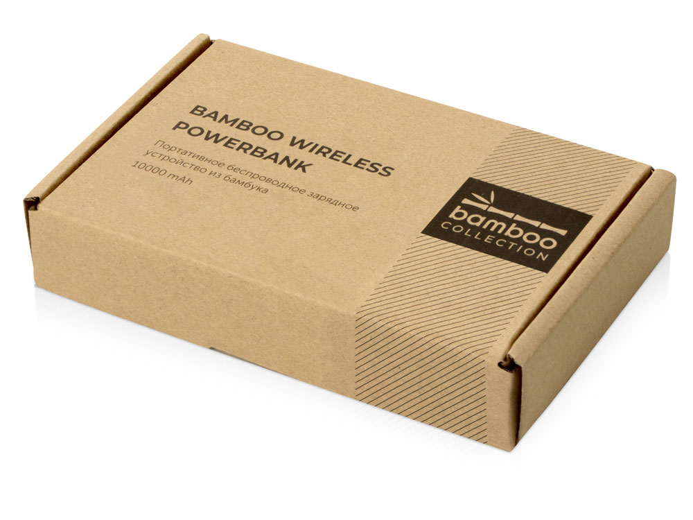 Внешний беспроводной аккумулятор из бамбука Bamboo Air, 10000 mAh (Изображение 12)