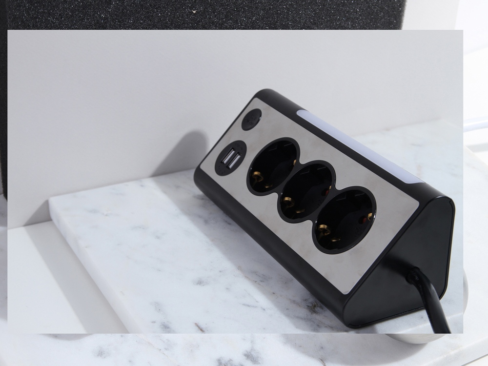 Сетевой фильтр NEO TRINITY (черный)  (Изображение 4)