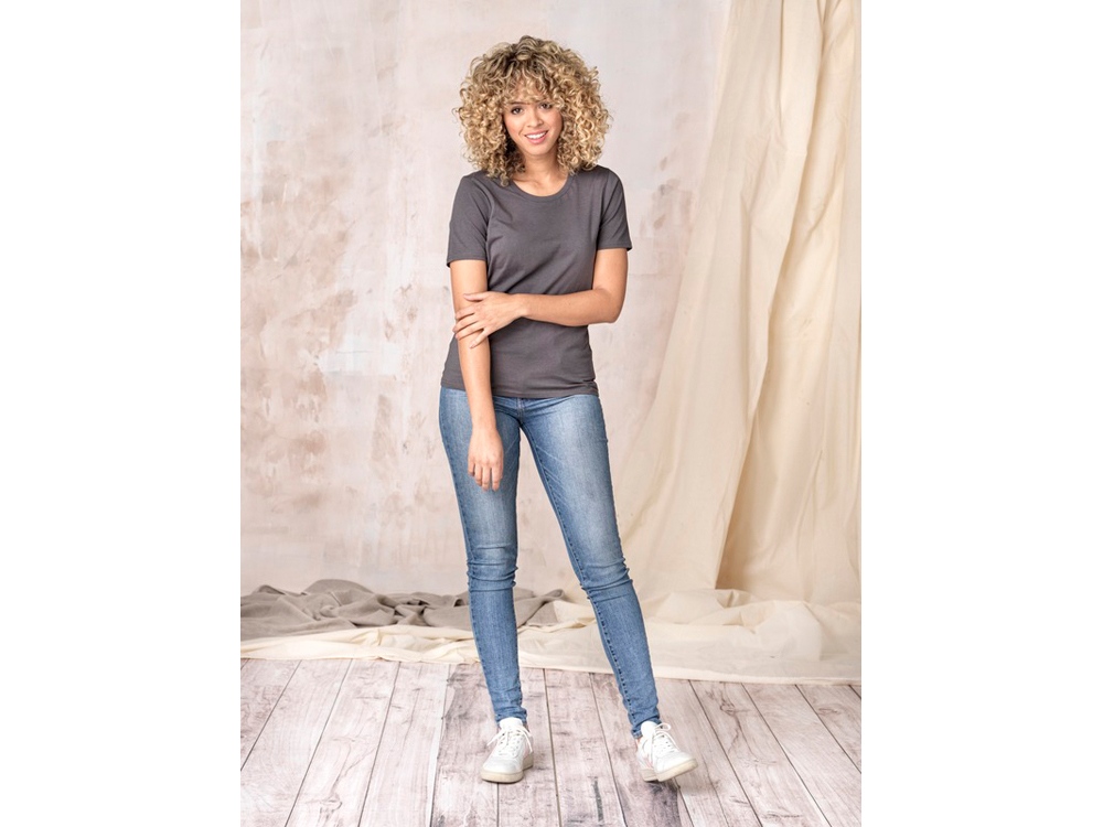 Женская футболка Azurite с коротким рукавом, изготовленная из натуральных материалов, белый (Изображение 4)